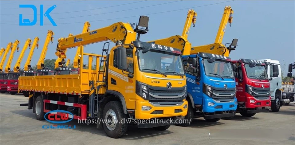 Dongfeng Huashen HV3 6.3-ton 4-section Boom Truck-mounted Crane high quality